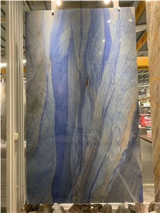 Blue Azul Macaubas Quartzite Slabs for Background