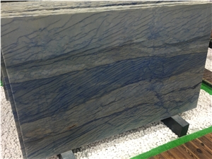 Blue Azul Macaubas Quartzite Slabs for Background
