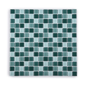 Blue Glossy Glass Mosaic for Swimming Pool Tile