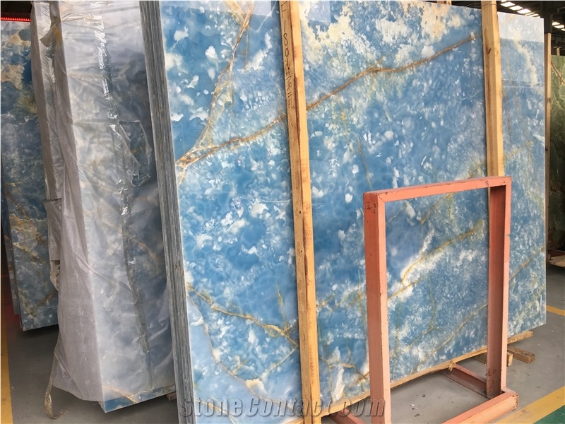 Blue Marble Tiles Slabs for Wall Decoration