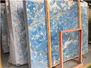Blue Marble Tiles Slabs for Wall Decoration