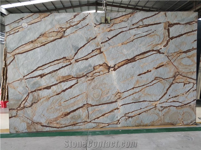 Brazil Roman Impression Marble Slab Wall Tiles