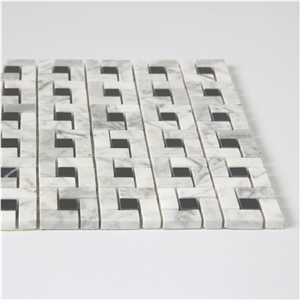 Carrara White Natural Marble Square Mosaic