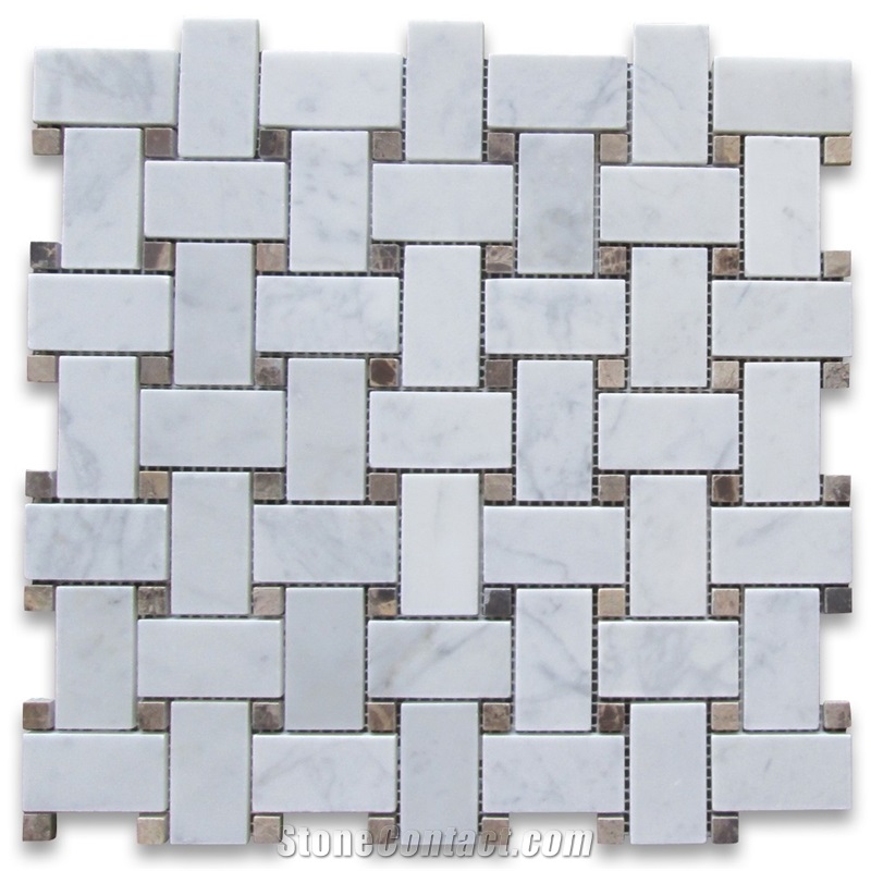 Cheap Basketweave Mosaic Tile