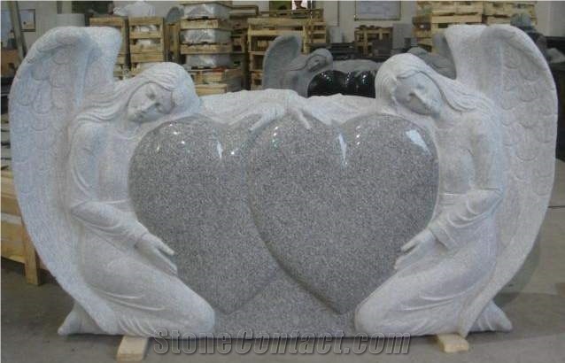 China Black Angel Granite Monument and Headstone