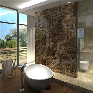China Black Dark Emperador Marble Tile