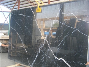 China Black Marquina Marble French Pattern