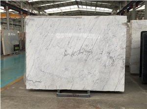 Chinese Cheap Guangxi White Marble Flooring Slab