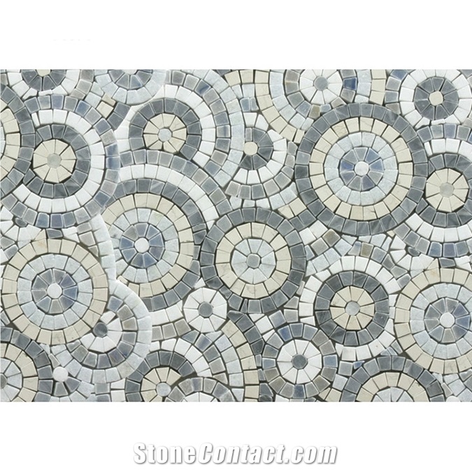 Colorful Regular Natural Stone Slate Mosaic