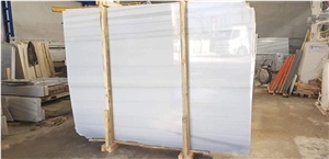 Columbia White Marble Slab with Grey Veins