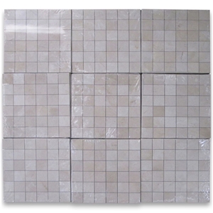 Crema Marfil 2x2 Square Mosaic Tile Polished