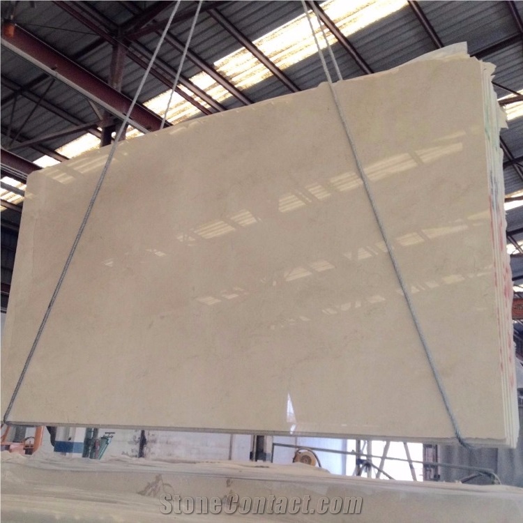 Crema Marfil Marble Tiles for Interior Staricase