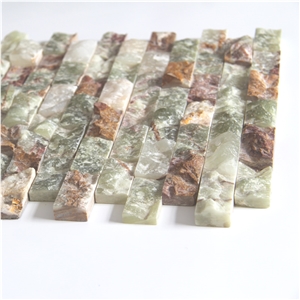 Diamond Green Marble Mosaic for Wall Decoration