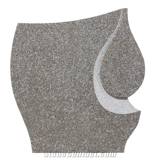 G603 Gray Granite Heart Shape Headstones