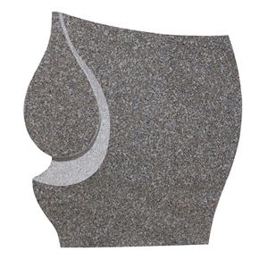 G603 Gray Granite Heart Shape Headstones