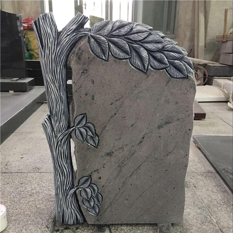 Germany Style Granite Tombstone Headstone
