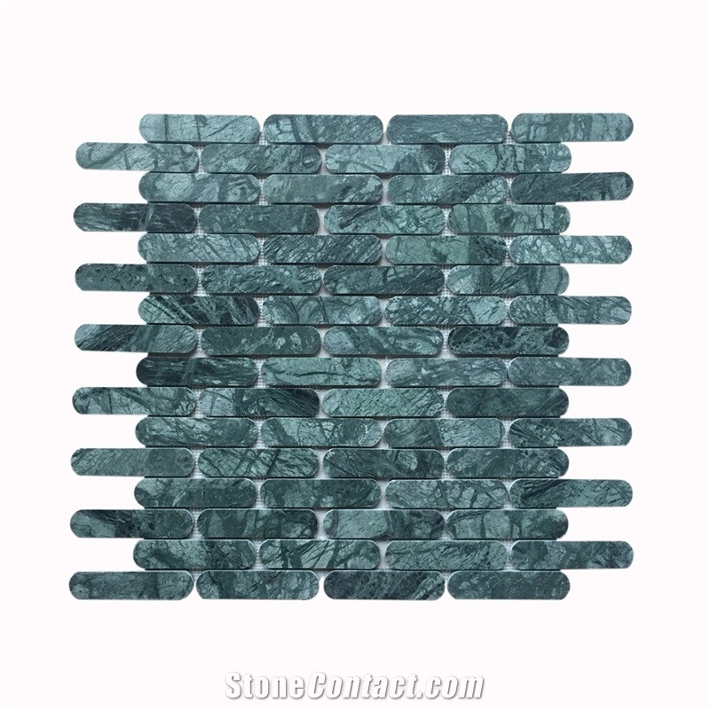Green Marble Special Shape Mosaic Tiles