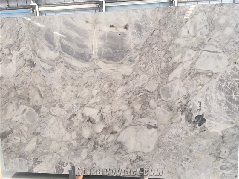 Grey Marble Stone with Black Veins