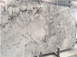 Grey Marble Stone with Black Veins