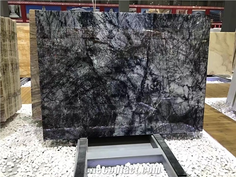Grigio Pineta Marble Slab/Black Agate Marble Tiles