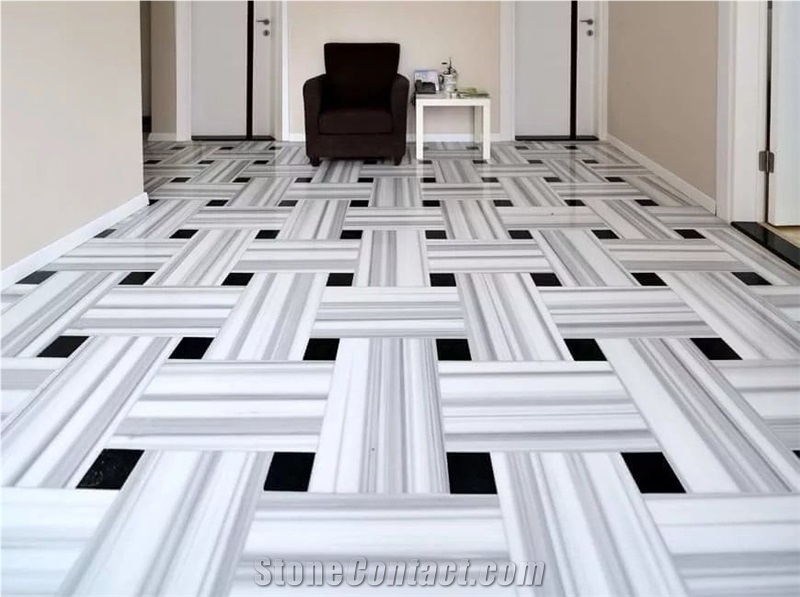 Hotel Decorative Marmara White Marble Tiles
