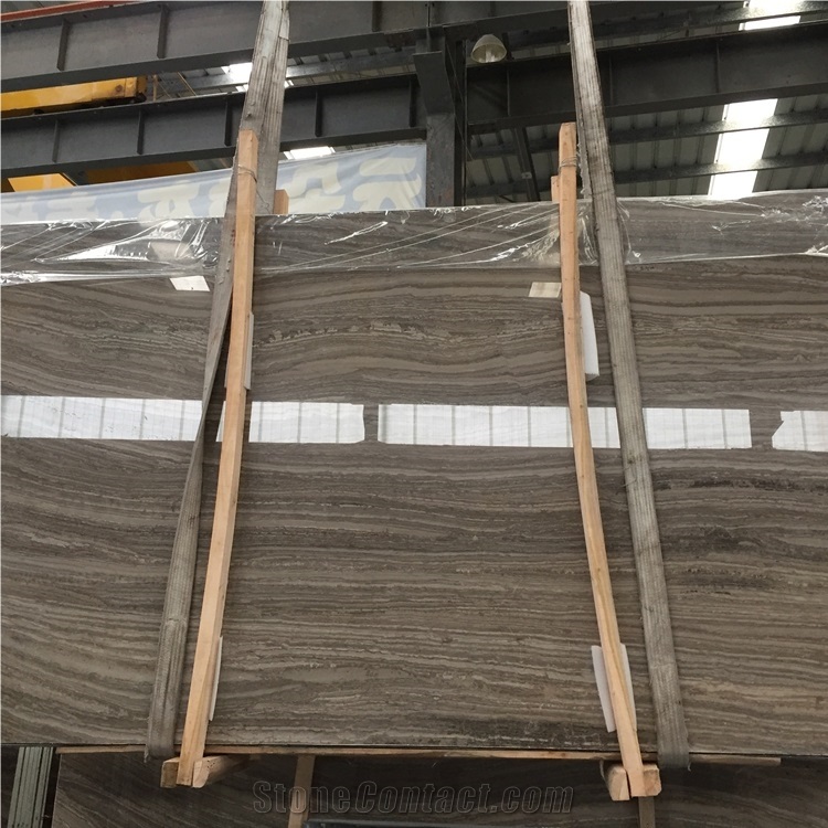 Imperial Wood Grain Brown Marble Slabs Tiles