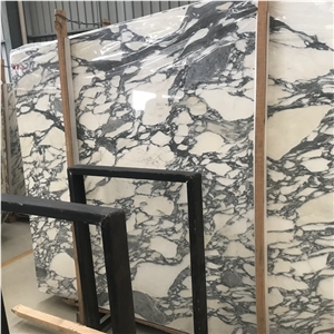 Intalian Modern Design Arabescato White Marble