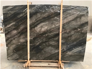 Italy 45 Degree Grey Marble Slab for Interior Wall