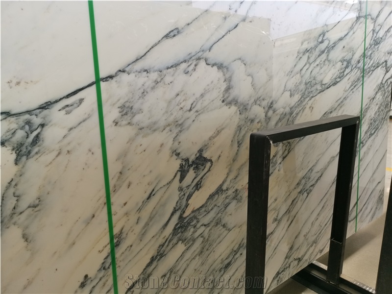 Italy Bianco Statuario Marble Slab Wall Floor Tile