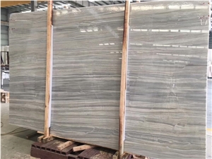 Light Grey Putin Wood Marble Slabs Bathroom Tiles