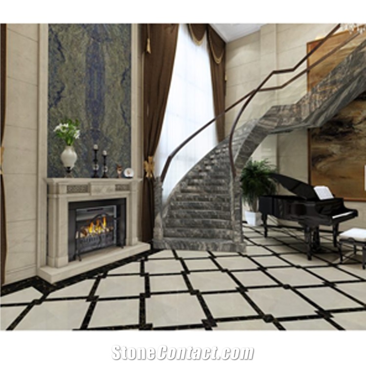 Luxury Grey Marble Balustrade Staircase Rails