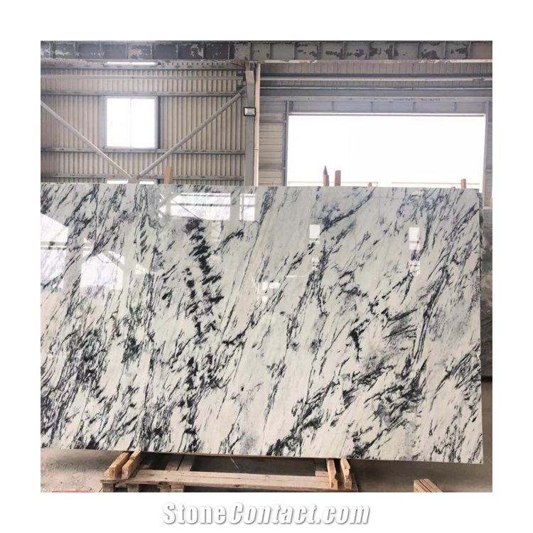 Mugla White New York Carrara with Grey Vains
