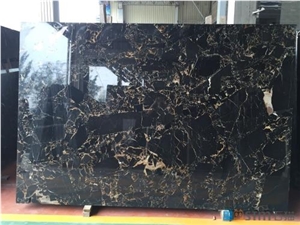 Natural Polishing Black Marble on Interior Wall