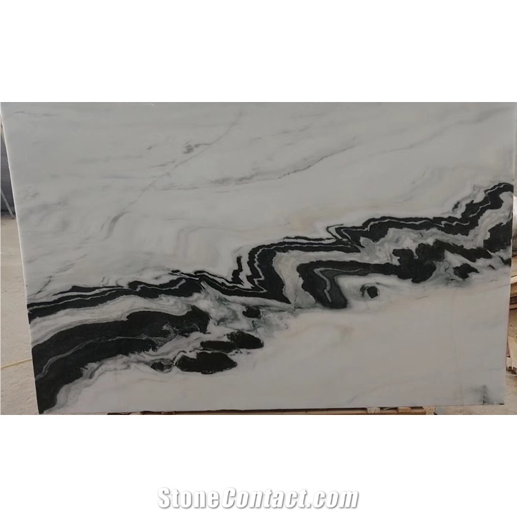 Natural Tile Panda White Marble Stone from China