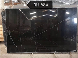 Nero Marquina Black with White Veins Marble Slabs