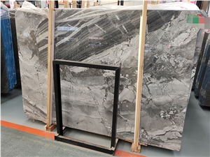 New Material Serbia Grey Marble Slab Grey Marble