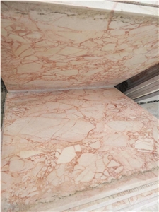 Pink Marble Chinese Flower Beige Marble Polished