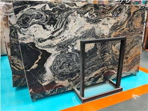 Polished Black Nero Picasso Marble Slabs&Tiles