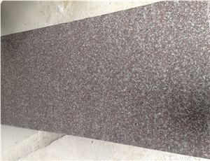 Polished Black Spots Brown Granite Flooring Tiles