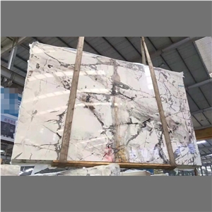 Polished Grey White Slab Marble for Wall Covering