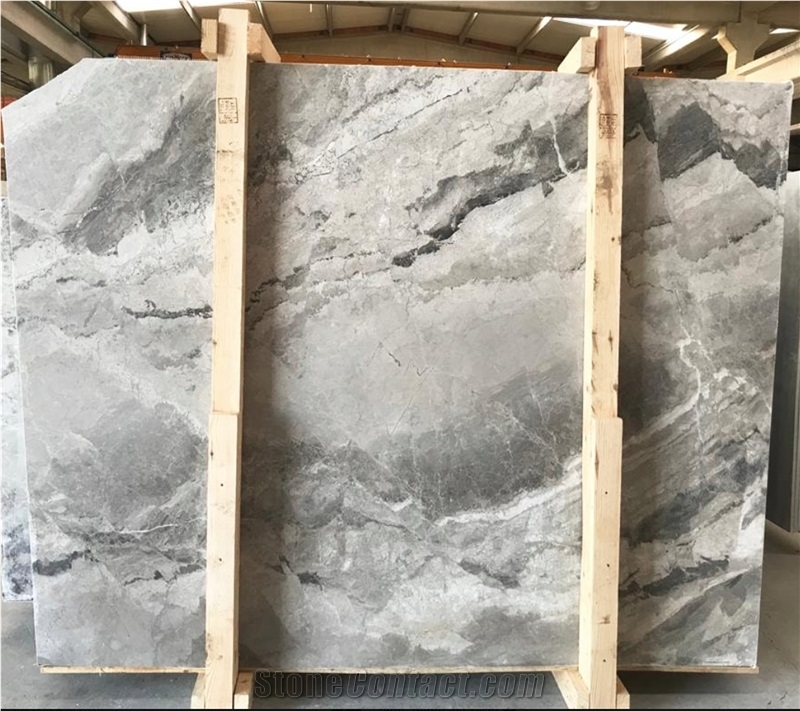 Polished Imperial Grey Marble Slabs