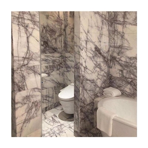 Polished Lilac White Marble for Wall Covering