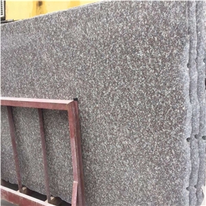 Polished Luoyuanhong Granite Floor Tiles
