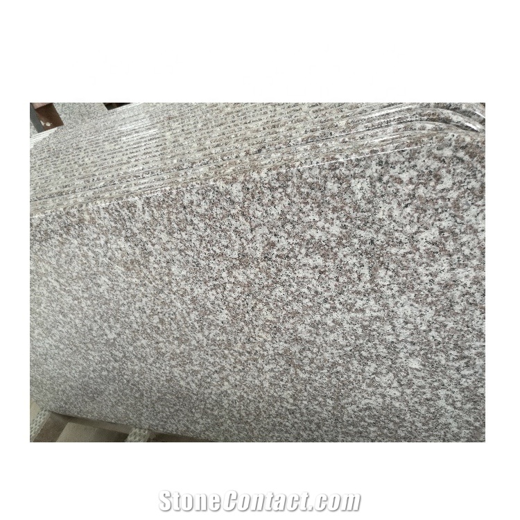 Polished Tea Brown Granite Wall Application