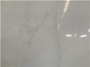 Popular Polished Surface Quartz Slab Vs Granite