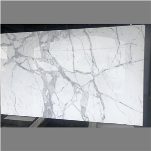 Quality Italy Calacatta White Marble Slabs