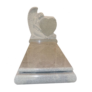 Red Granite Heart Shape Gravestone Headstone