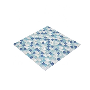 Shaanna Mixed Blue and White Ice Flower Mosaic
