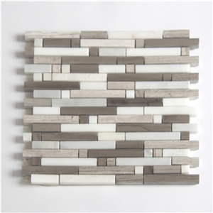 Strip Design Stone Mosaic Tile for Wall