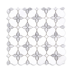Thassos Italy Grey Waterjet Mosaic Tile